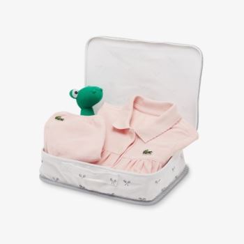 Lacoste Four-Piece Layette Set - Tričko Dětské Světle Růžové | CZ-80v95f